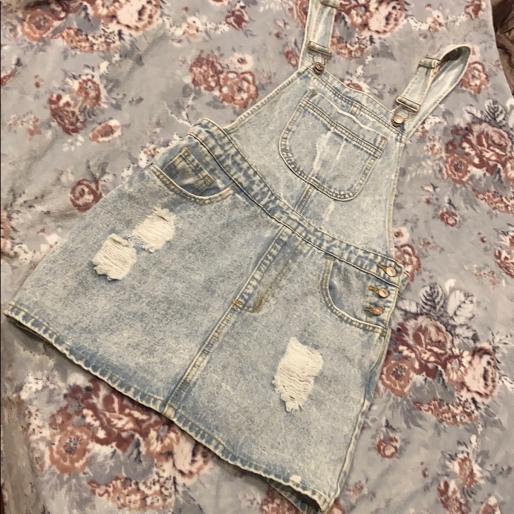 Overall Denim Dress